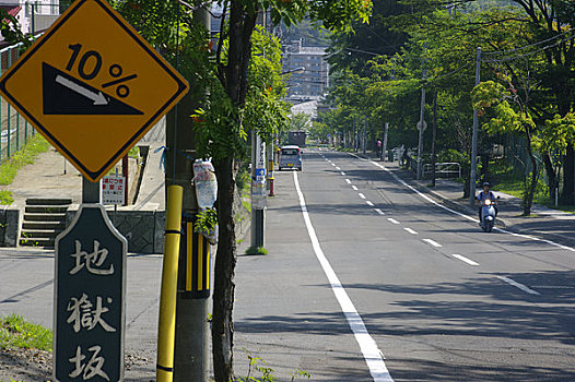 斜坡,陡坡,小樽市,北海道