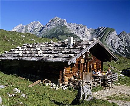 阿尔卑斯小屋,提洛尔,奥地利