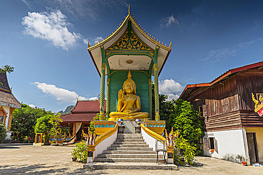 寺院,歌曲,万荣,老挝