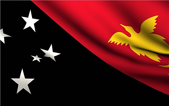 飞,旗帜,巴布亚新几内亚,国家,收集