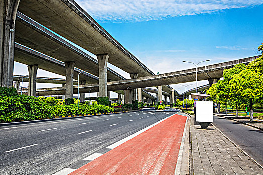 仰视,高架桥,城市