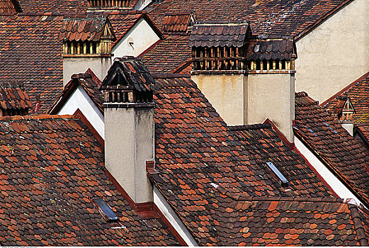 特写,屋顶,伯恩,瑞士