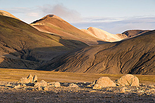 流纹岩,山峦,中部高地,冰岛,欧洲