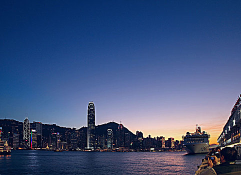香港维多利亚港夜色