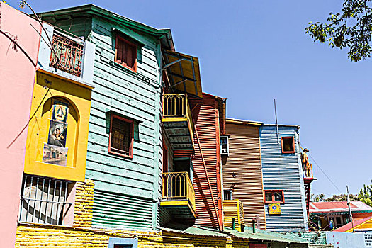 南美,阿根廷,布宜诺斯艾利斯,多彩,涂绘,房子,附近