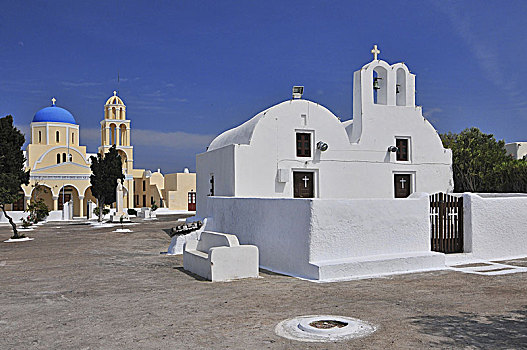 传统,教堂,圣托里尼岛,希腊