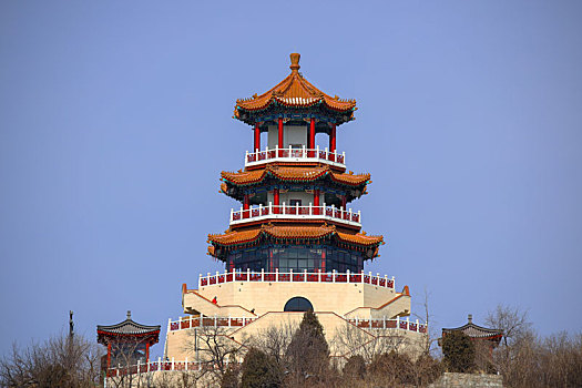 北京市石景山区首钢园首钢工业遗址公园地标建筑功碑阁