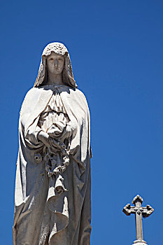 雕塑,雷科莱塔,墓地,村镇,北风,布宜诺斯艾利斯,阿根廷,南美