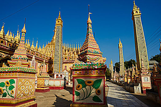 庙宇,望濑,缅甸,亚洲