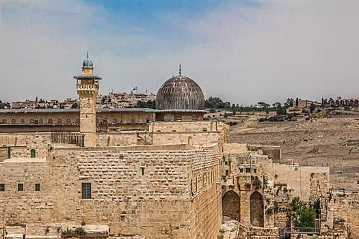 清真寺,老城,耶路撒冷,以色列,屋顶,犹太区