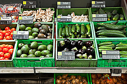 蔬菜,局部,超市