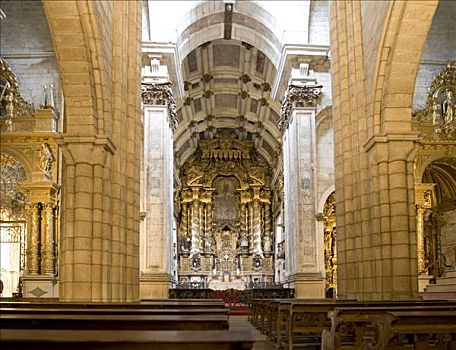 大教堂,波尔图,内景,世界遗产,葡萄牙,欧洲