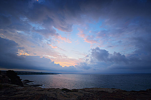 岩石,海岸线,地中海,法国