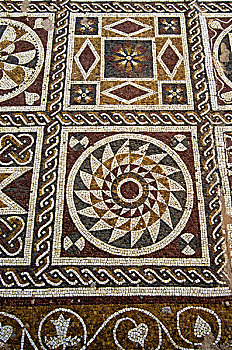 利比亚,靠近,的黎波里,别墅,罗马,二世纪,镶嵌图案