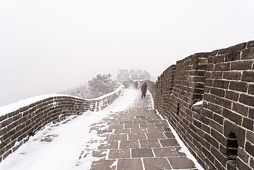 八达岭长城雪景