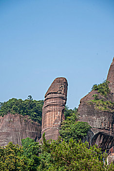 广东韶关丹霞山阳元山景区阳元石