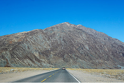 道路,死亡谷国家公园,加利福尼亚,美国