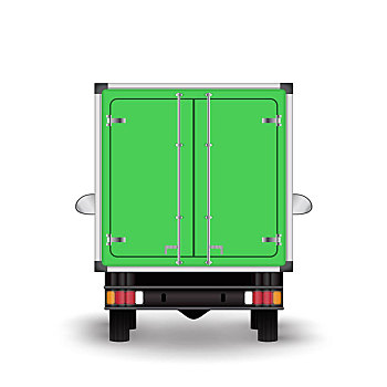 绿色,卡车,象征