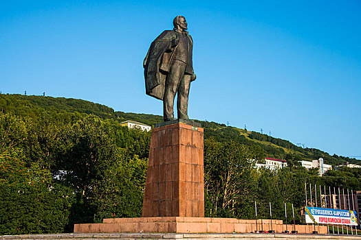 列宁,雕塑,堪察加半岛,俄罗斯,欧洲