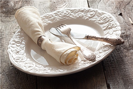 白色蔷薇,图案,桌面布置