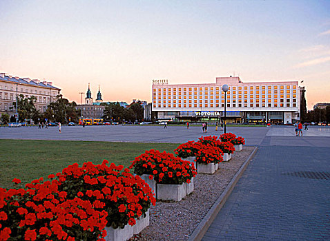 现代建筑,酒店,波兰,华沙