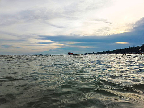 海岛游,海上日出