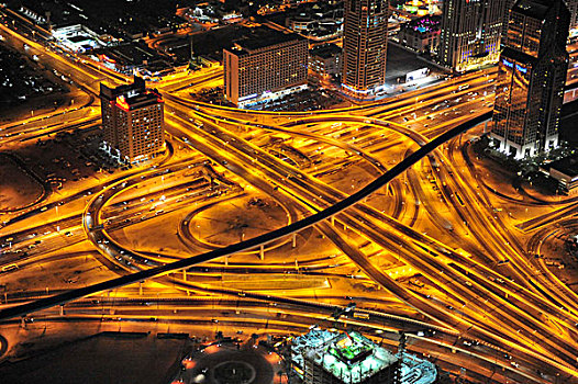 高速公路,迪拜,阿联酋,亚洲