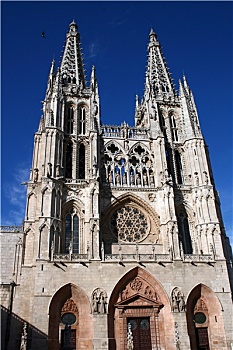 门口,大教堂,圣母院,布尔戈斯,西班牙
