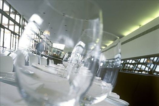 玻璃杯,桌子,餐馆