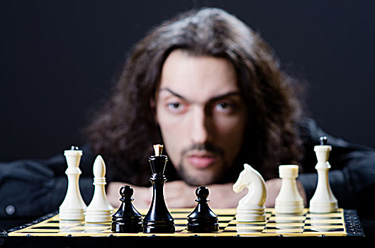 下棋,玩家,玩,比赛