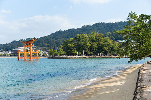 传统,日本,严岛神社