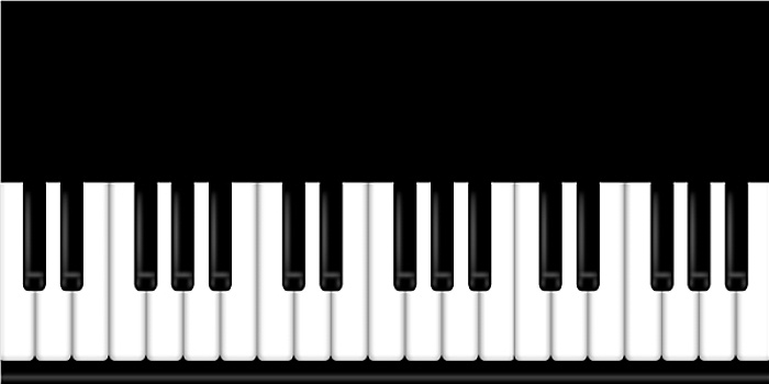 钢琴,按键,黑白,背景
