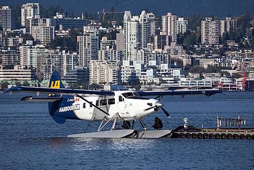 水上飞机,温哥华,煤,港口,码头,不列颠哥伦比亚省,省,加拿大,北美