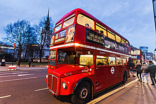 英格兰,伦敦,伦敦双层巴士,双层巴士