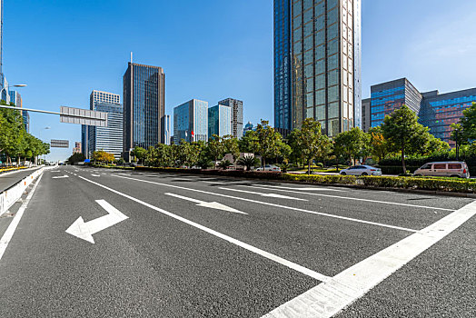 宁波东部新城现代建筑和广场街道