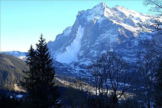 雪崩,贝塔峰,格林德威尔,瑞士