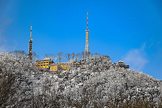 杭州北高峰雪景