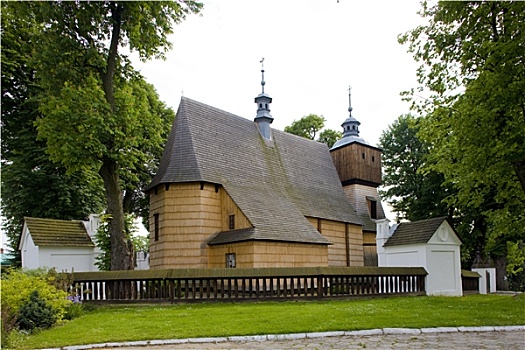 木质,教堂,波兰