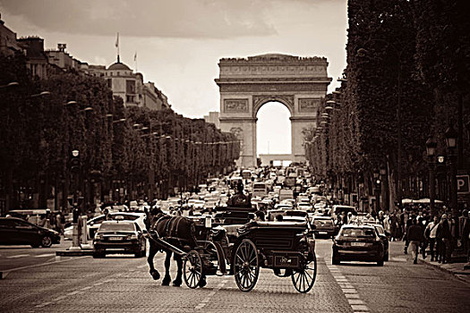 巴黎,法国,五月,街道,风景,拱形,人口,2米,首都,城市