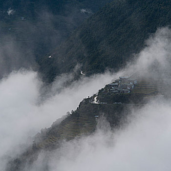 风景,地区,不丹