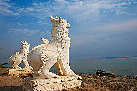 雕塑,曼德勒,缅甸,亚洲