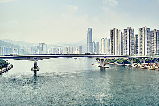 桥,港口,九龙,香港