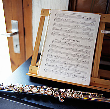 笛子,音乐,音符