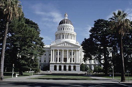 建筑,政府建筑,加利福尼亚州,国会,萨克拉门托,加利福尼亚,美国