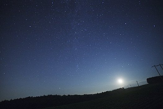 星空,月亮