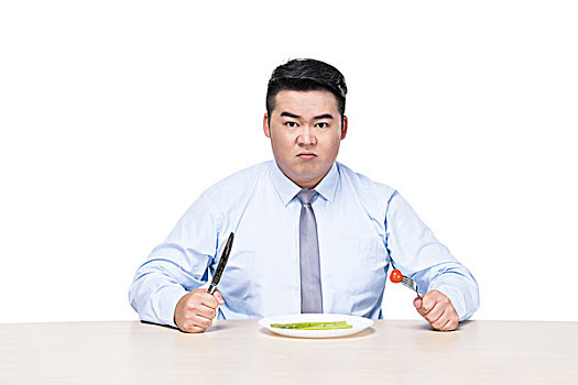 胖子吃蔬菜
