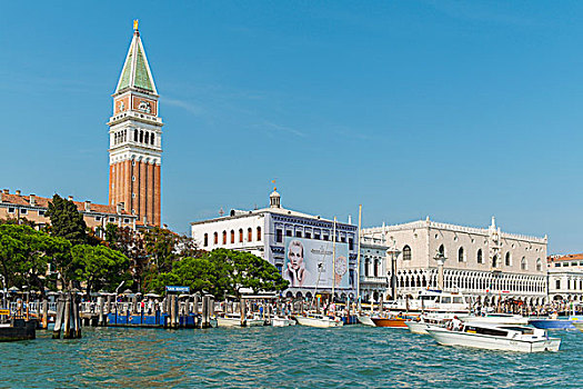 钟楼,圣马科,宫殿,公爵宫,威尼斯,威尼托,区域,意大利,欧洲