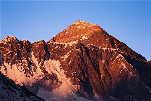 仰视,山峦,珠穆朗玛峰,萨加玛塔国家公园,尼泊尔