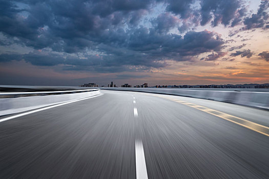 高速公路背景,云景