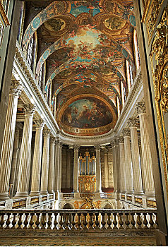 涂绘,天花板,卢浮宫,巴黎,法国
